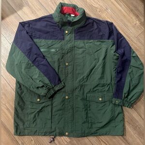 Vintage 90s California Outerwear Colorblock Jacket 2X Oversized Nylon